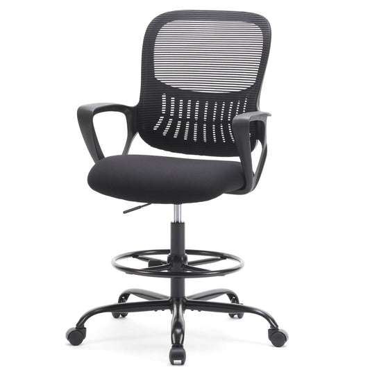 Tall Office Chair for Standing Desk with Adjustable Foot Ring,Counter Height Office Chairs