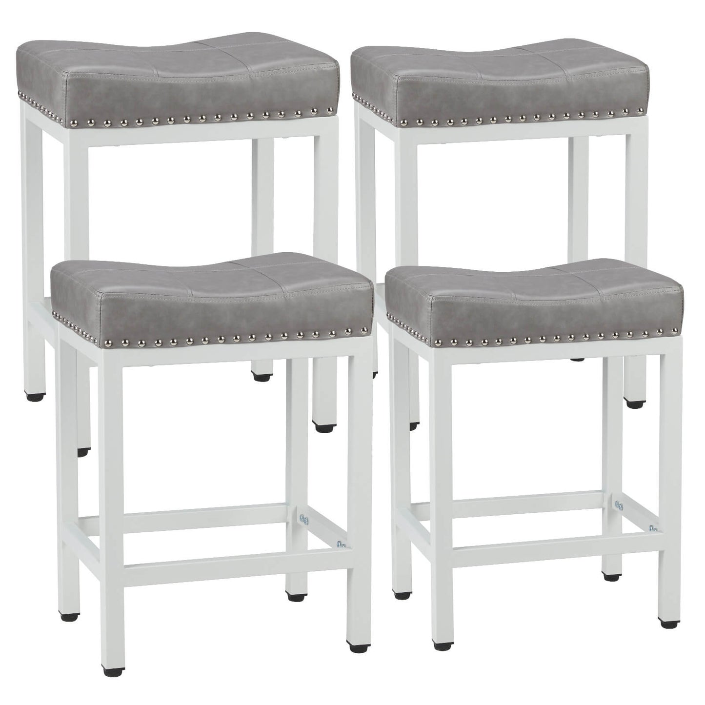 Saddle Bar Stool Kitchen Stools, Sturdy Steel Frame