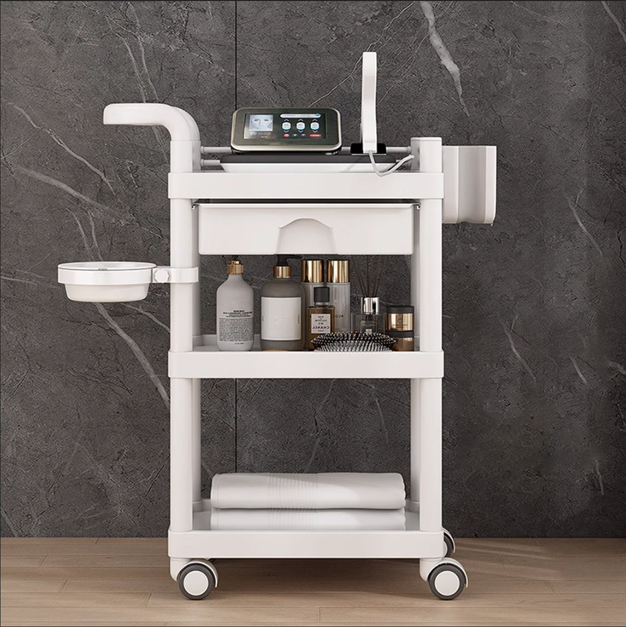 Sweetcrispy Plastic Service Cart For Restaurant Estates