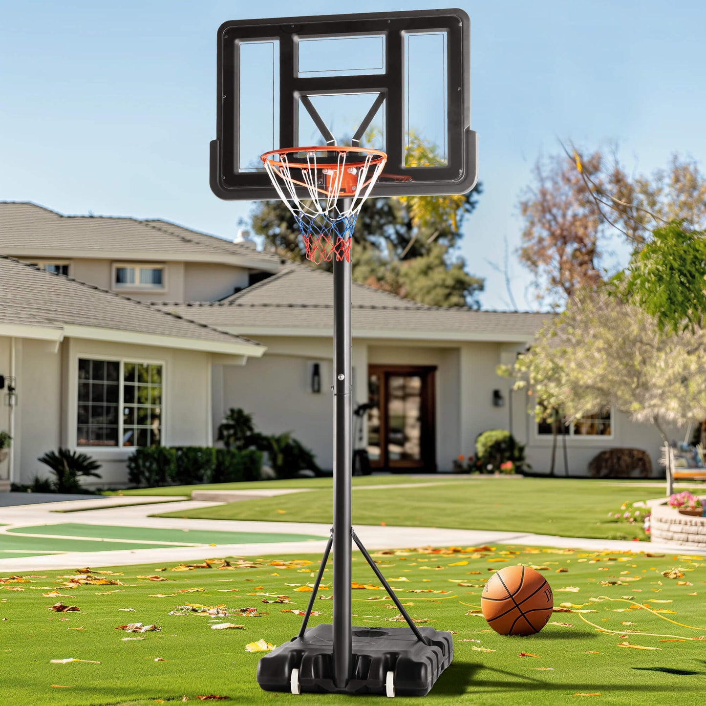 Portable Basketball Hoops - 4.2-10 ft Adjustable Height for Indoor, Outdoor, Swimming Pool, For Adults, Kids