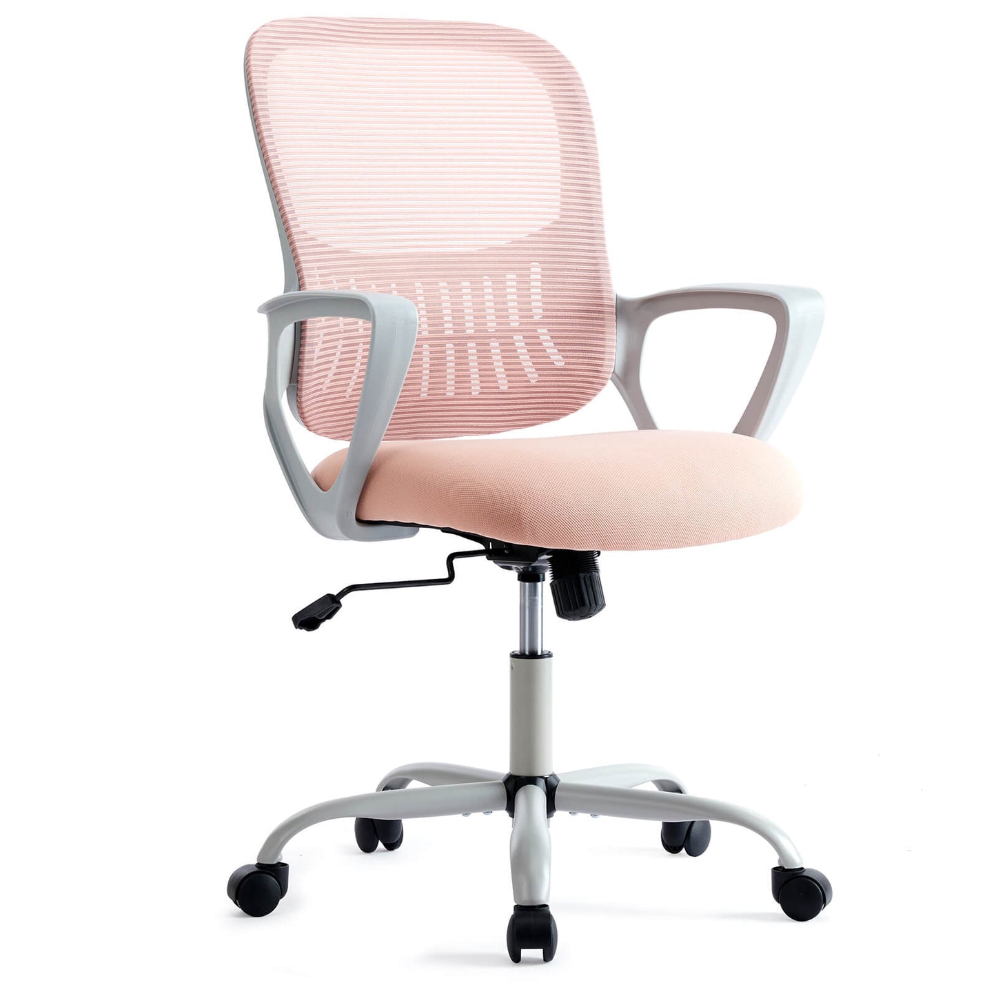 Office chair, ergonomic, adjustable height, with lumbar support and armrests, suitable for home, office.