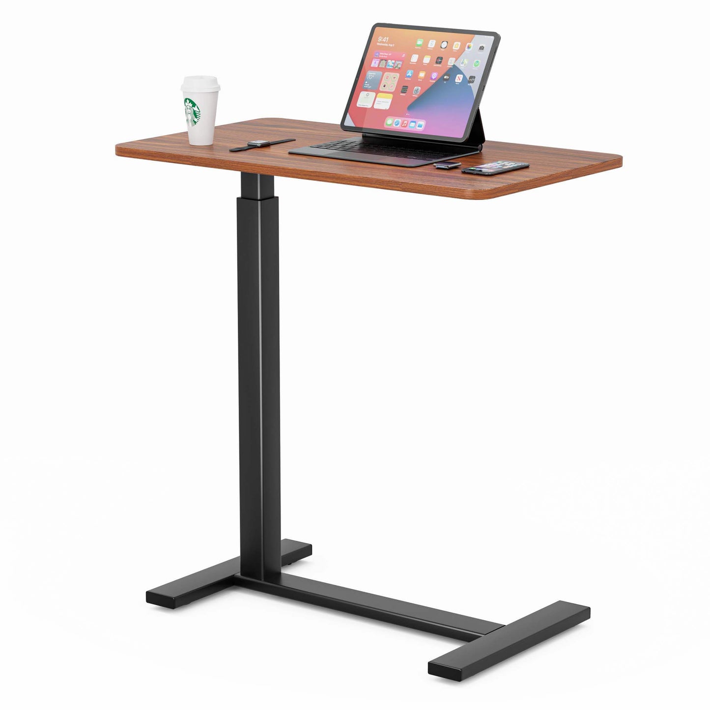 Adjustable bedside tables - on wheels, rolling laptop tables, mobile standing desks, hospital and home bed tables