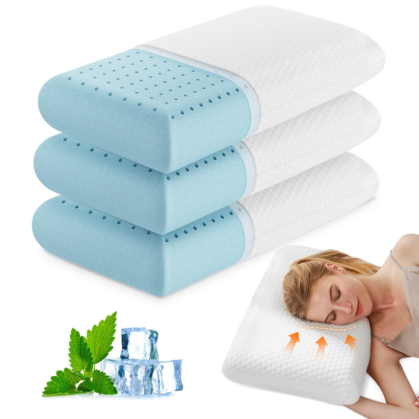 Memory Foam Pillow Premium Bed Pillows