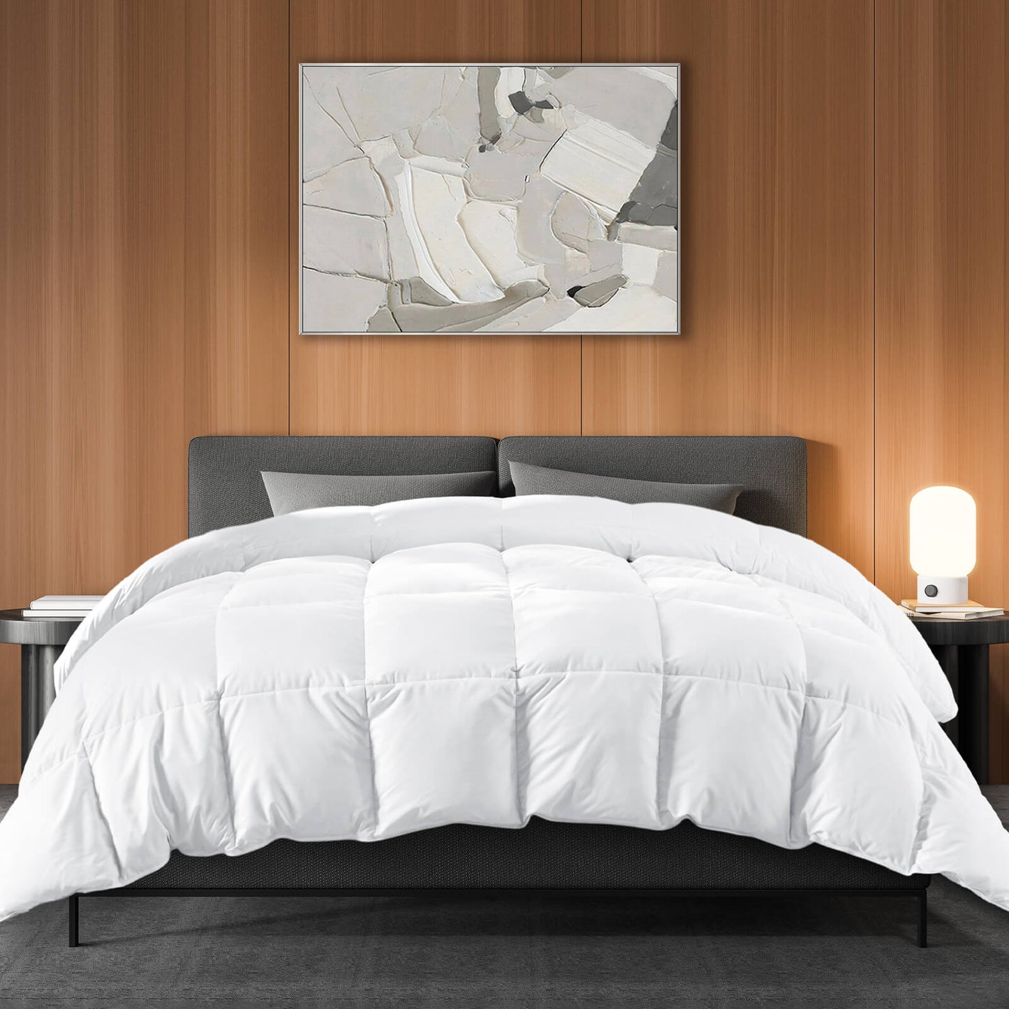 Down Comforter Queen Size, Heavyweight Down Blanket Suitable for Winter