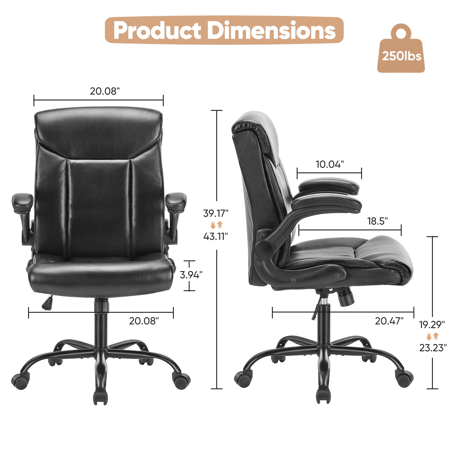 Ergonomic Mid Computer Executive Chair