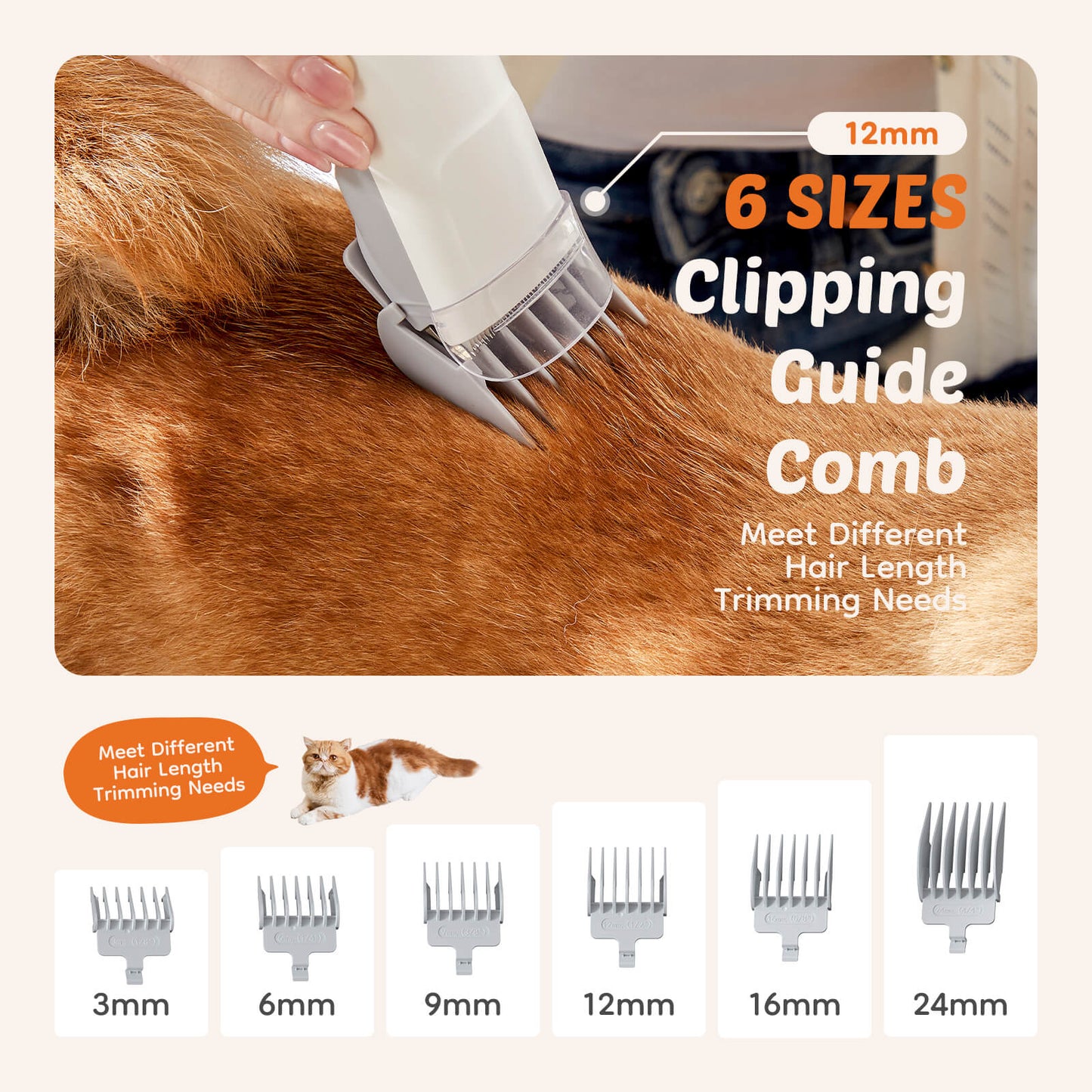 Vacuum Pet Grooming Kit 5 in 1-Professional Clippers, Mulifunctional Grooming Tools for Dogs Cats and Other Animals