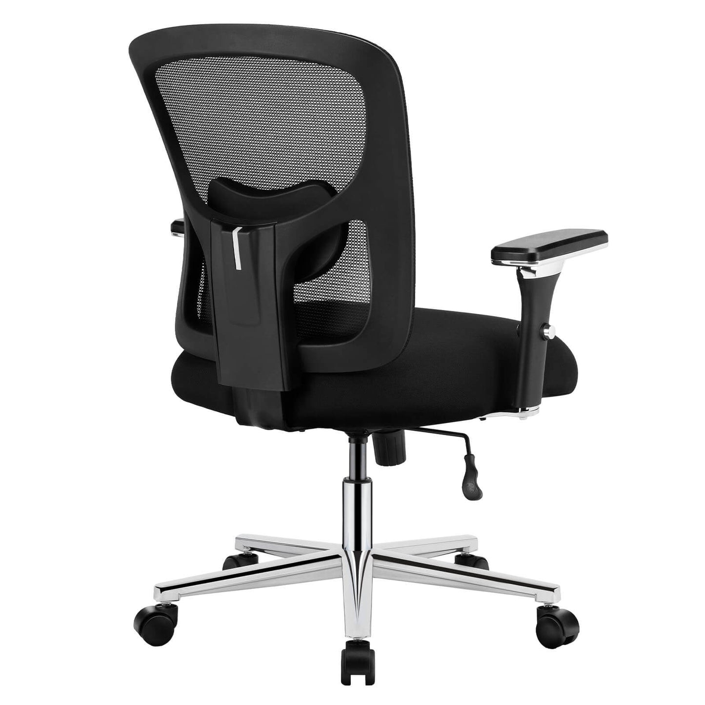 Ergonomic Home Office Adjustable Lumbar Support and Wheels, 3D Armrest, Wide Heavy Duty Computer Task Chairs for Adults