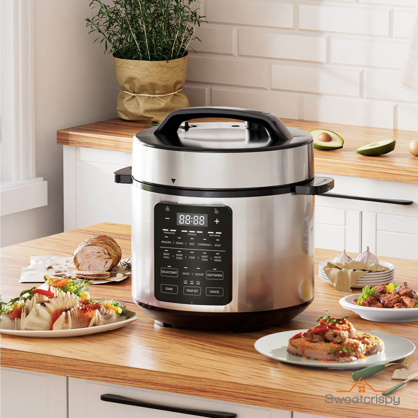 6 QT Electric Pressure Canner 12-in-1 Multi Cooker