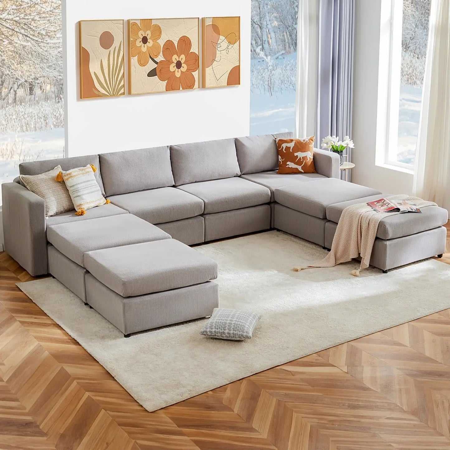 Convertible Sleeper Sofa Bed - Modular Sectional Sofa Set for Living Room, for office, living room, bedroom