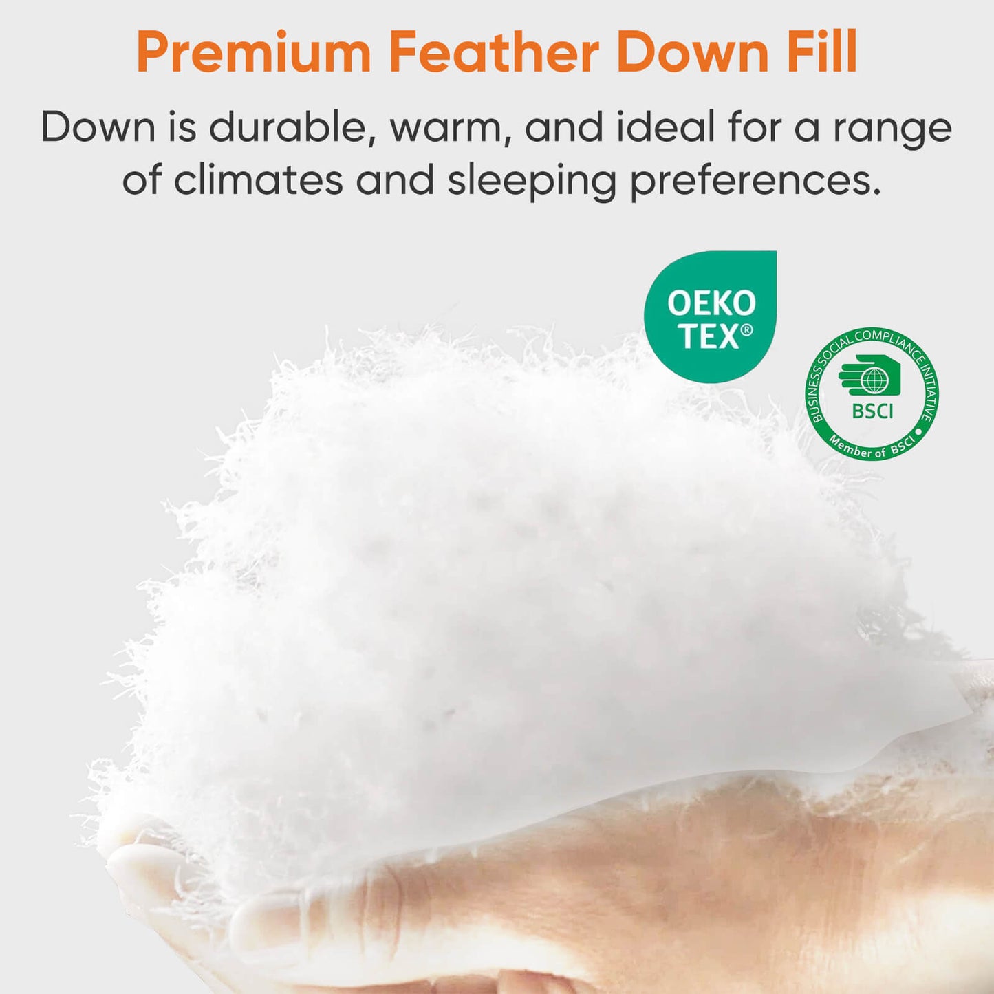 Fluffy Duvet Insert, Hotel Feather Comforter, Lightweight Down Alternative