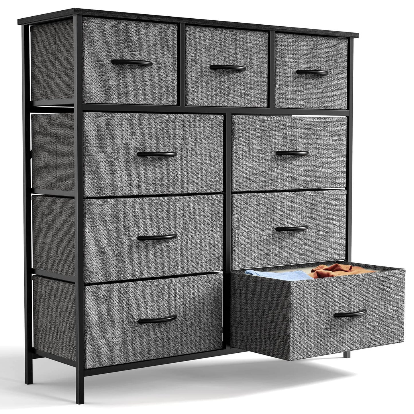 dresser-storage-tower-9-bins-drawers#Color_Gray