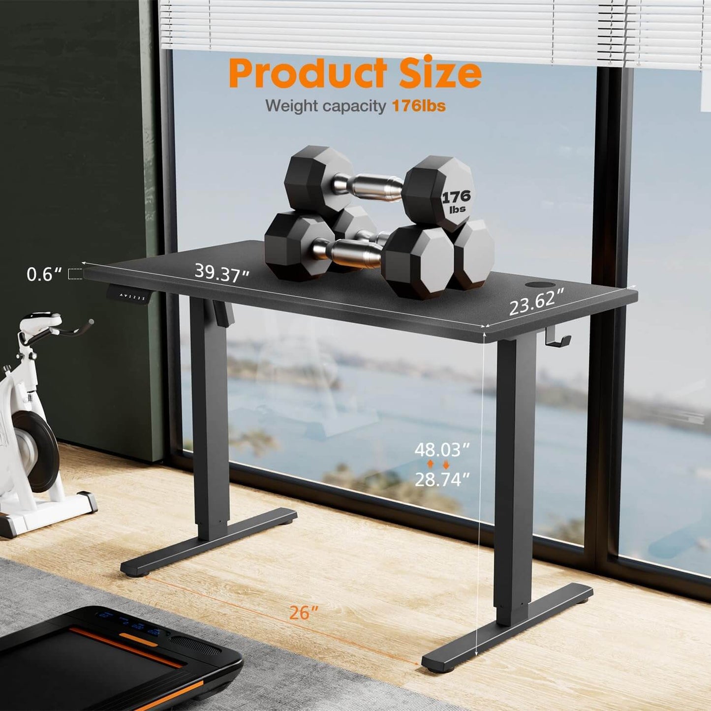 electric-adjustable-standing-desk#Color_Black#Size_40'' x 24"