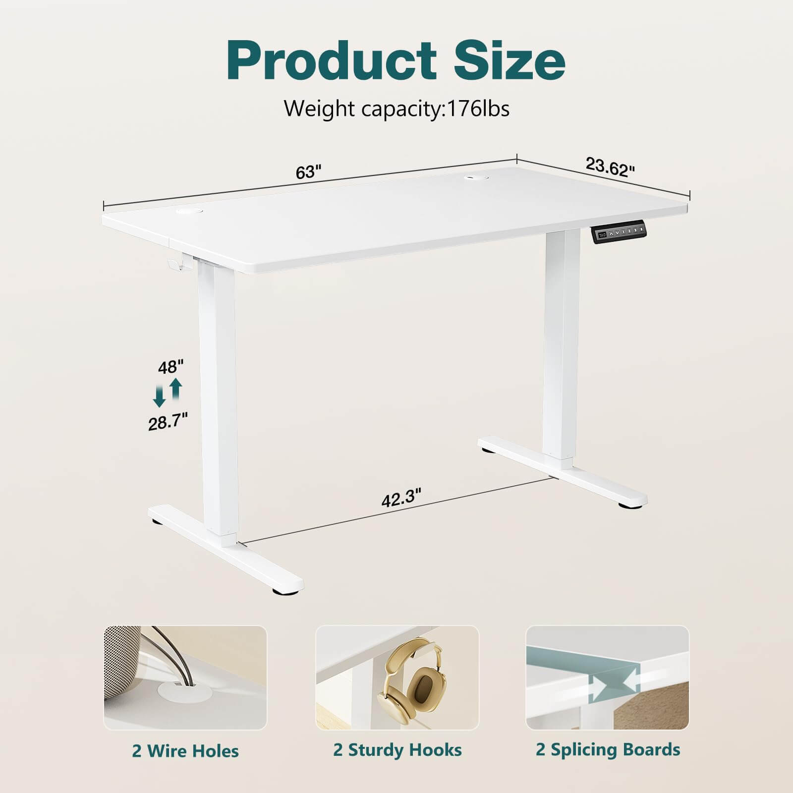 electric-adjustable-standing-desk#Color_White#Size_63'' x 24"