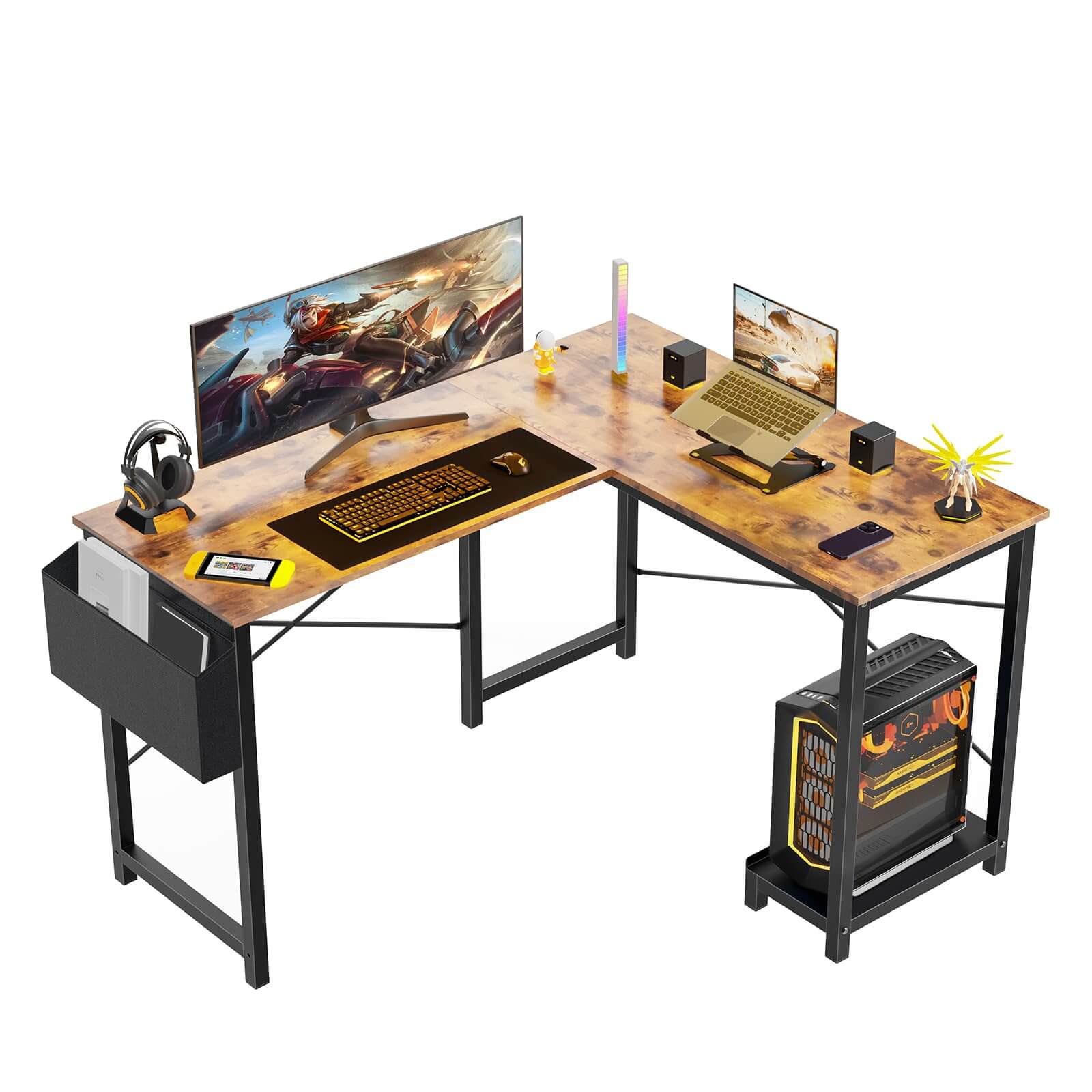 l-shaped-gaming-desk#Color_Brown