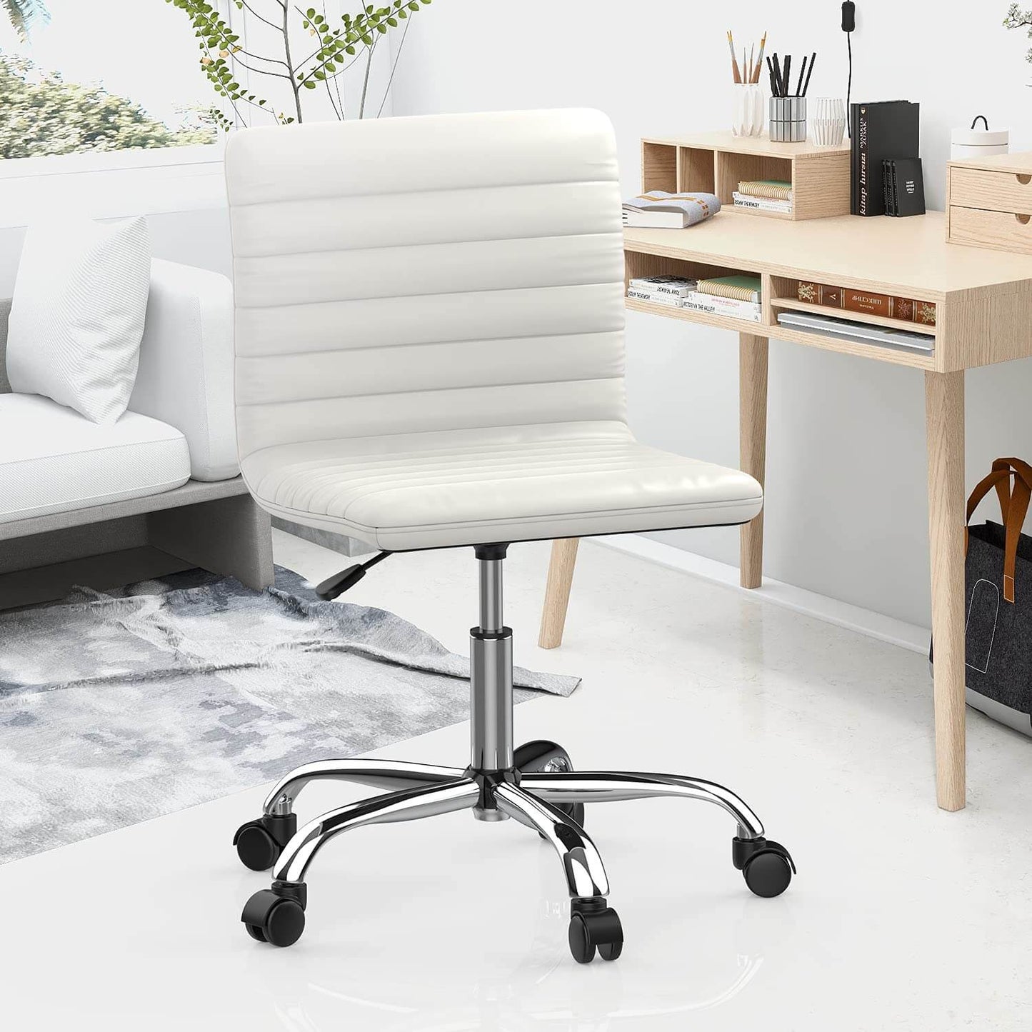 leather-swivel-office-chair-adjustable#Color_White