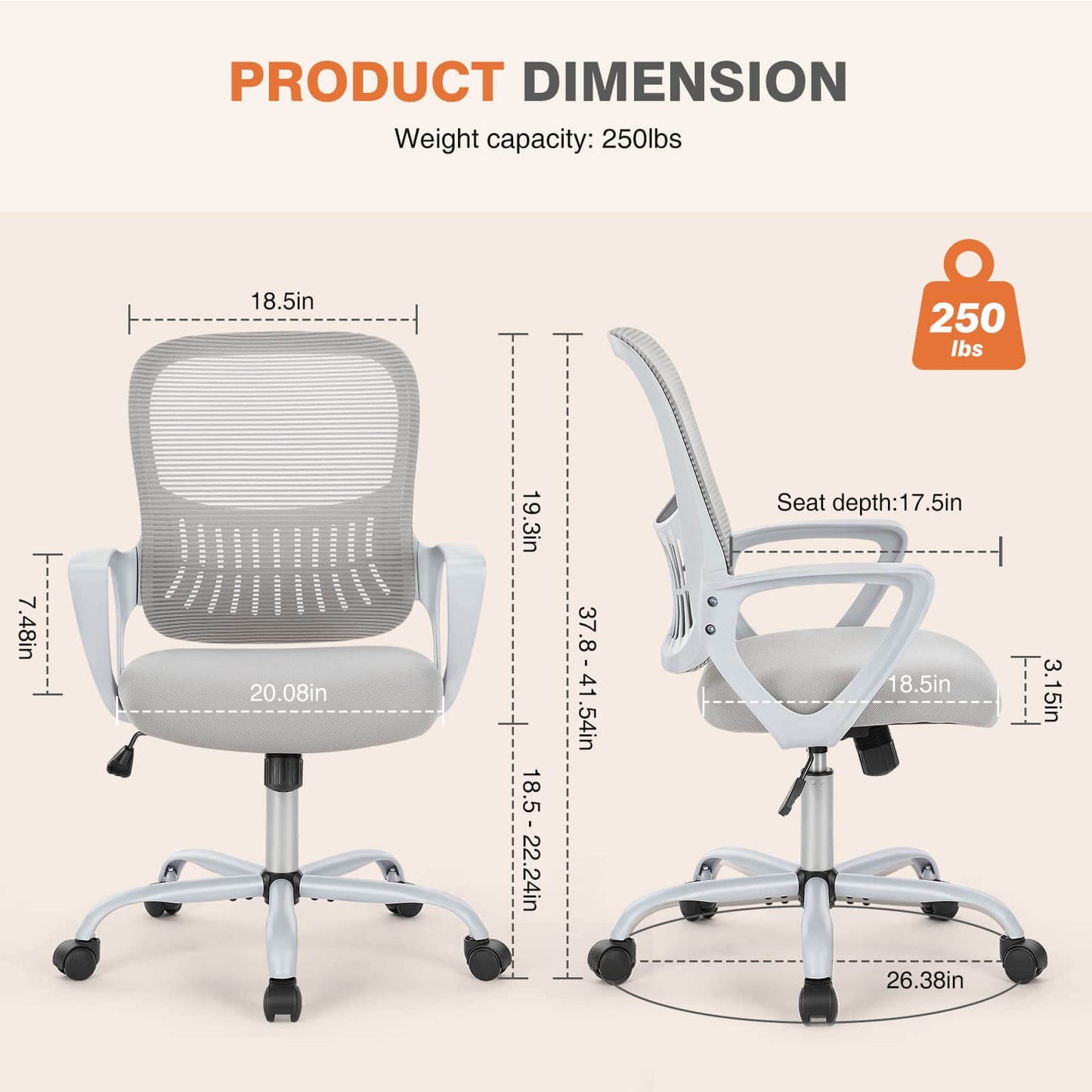 office-chair-ergonomic#Quantity_4 Chair#Color_Grey