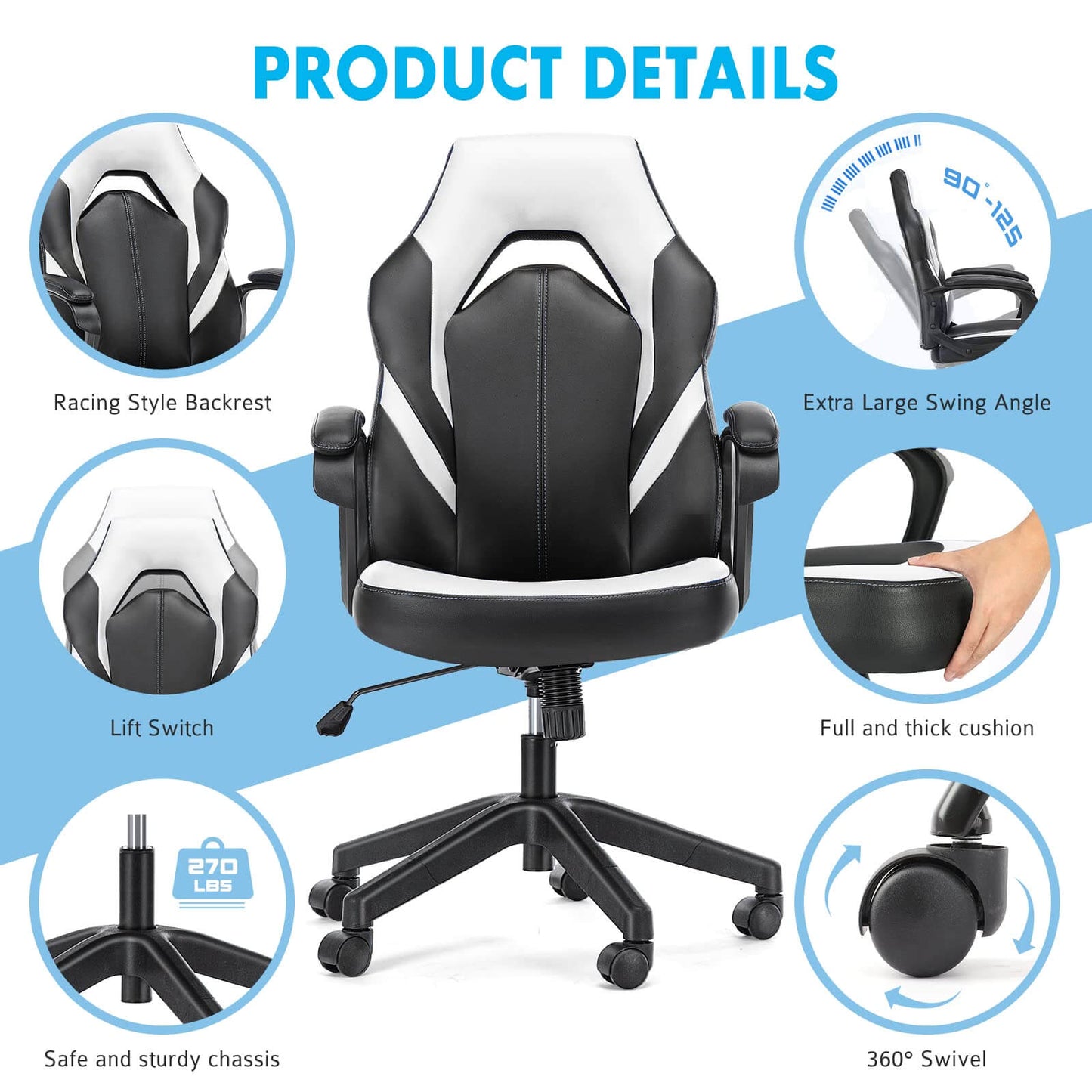 pu-leather-computer-gaming-chair#Color_White