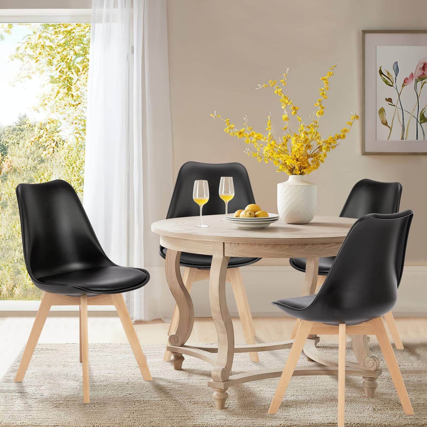 pu-leather-dining-chairs-set#Color_Black