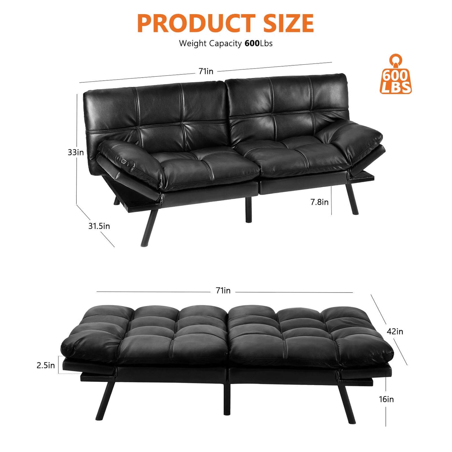 sofa-bed-memory-foam#Color_Black