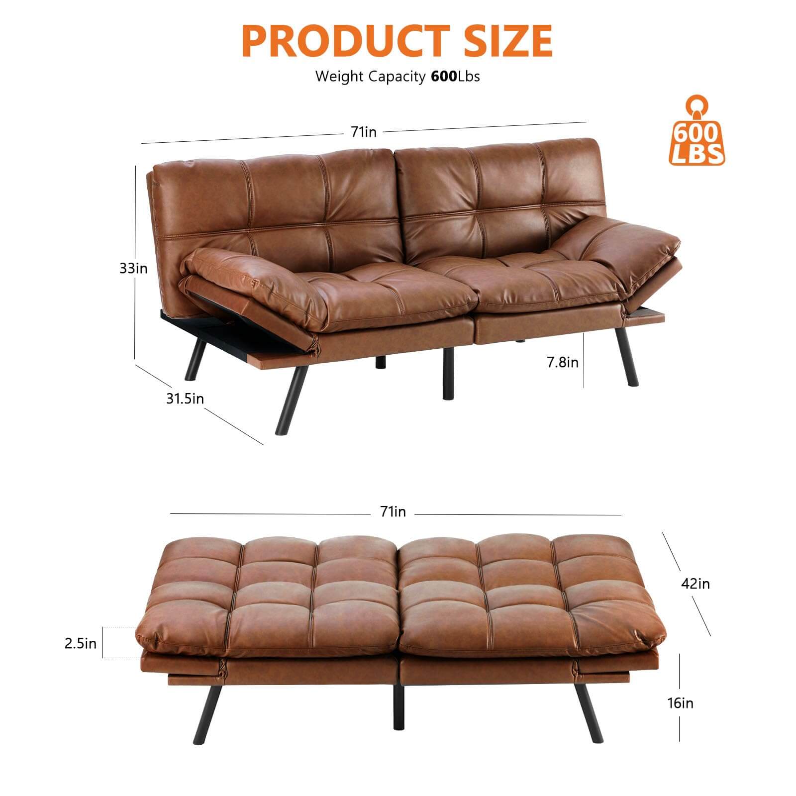 sofa-bed-memory-foam#Color_Brown